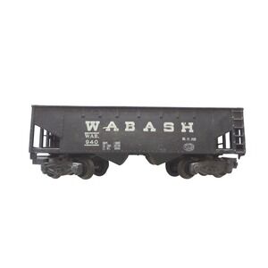 American Flyer HO Gauge Wabash Hopper 940 Black Metal Train Car AC Gilbert